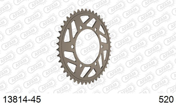 Yamaha YZF-R3 2019-2020 - AFAM Rear Sprocket, 520 (OE Pitch), Alu - 45T, 114 links reqd - 13814-45 - P3 Tuning