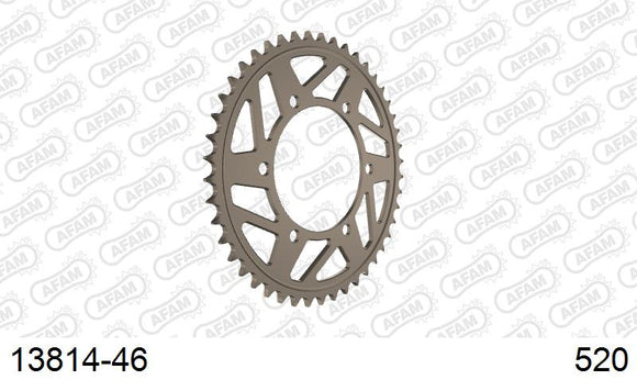 Yamaha YZF-R1 2007-2008 - AFAM Rear Sprocket, 520 conversion, Alu - 46T, 120 links reqd - 13814-46 - P3 Tuning