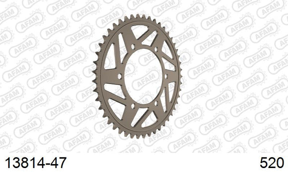Yamaha YZF-R1 2007-2008 - AFAM Rear Sprocket, 520 conversion, Alu - 47T, 120 links reqd - 13814-47 - P3 Tuning