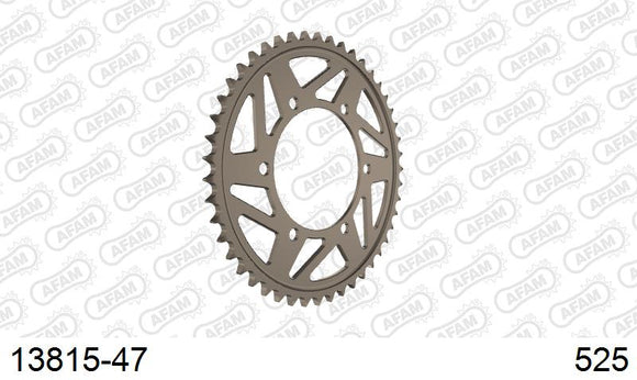 Suzuki GSX-R1000 2017-2022 - AFAM Rear Sprocket, 525 (OE Pitch), Alu - 47T, 122 links reqd - 13815-47 - P3 Tuning