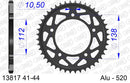 Yamaha YZF-R1 / M 2022-2023 - AFAM Rear Sprocket, 520 conversion, Alu - 41T (orig size) - 13817-41 - P3 Tuning