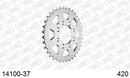 Suzuki RV 50 VanVan 1979-1979 - AFAM Rear Sprocket, 420 (OE Pitch), Steel - 37T, 100 links reqd - 14100-37 - P3 Tuning