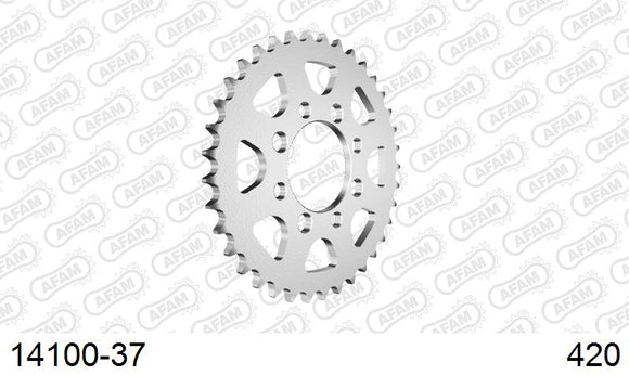 Suzuki DR-Z 110 K1,K2 2001-2002 - AFAM Rear Sprocket, 420 (OE Pitch), Steel - 37T (orig size) - 14100-37 - P3 Tuning