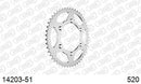 Suzuki RM250 1997-1998 - AFAM Rear Sprocket, 520 (OE Pitch), Steel - 51T, 116 links reqd - 14203-51 - P3 Tuning