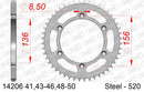 Suzuki DR 250 S L,M,N 1990-1992 - AFAM Rear Sprocket, 520 (OE Pitch), Steel - 50T (orig size) - 14206-50 - P3 Tuning