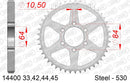 Suzuki GS400 1977-1978 - AFAM Rear Sprocket, 530 (OE Pitch), Steel - 42T, 104 links reqd - 14400-42 - P3 Tuning