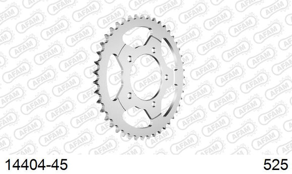 Suzuki GSX400S / L / E / F 1988-1989 - AFAM Rear Sprocket, 525 (OE Pitch), Steel - 45T, 116 links reqd - 14404-45 - P3 Tuning