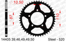Suzuki GSX250R 2017-2020 - AFAM Rear Sprocket, 520 (OE Pitch), Steel - 46T (orig size) - 14405-46 - P3 Tuning