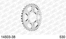 Suzuki GR650 Tempter / GR650 X 1983-1985 - AFAM Rear Sprocket, 530 (OE Pitch), Steel - 38T (orig size) - 14503-38 - P3 Tuning