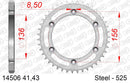 Suzuki XF650 Freewind 1997-2002 - AFAM Rear Sprocket, 525 (OE Pitch), Steel - 43T (orig size) - 14506-43 - P3 Tuning