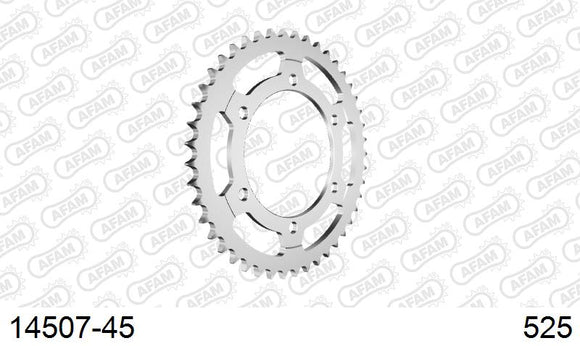 Suzuki GSX-R750 1998-1999 - AFAM Rear Sprocket, 525 (OE Pitch), Steel - 45T, 110 links reqd - 14507-45 - P3 Tuning