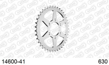 Suzuki GSX1100 Katana / S Katana 1982-1982 - AFAM Rear Sprocket, 630 (OE Pitch), Steel - 41T, 96 links reqd - 14600-41 - P3 Tuning