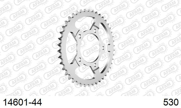 Suzuki GSX-R750 1985-1987 - AFAM Rear Sprocket, 530 (OE Pitch), Steel - 44T, 112 links reqd - 14601-44 - P3 Tuning