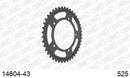 Triumph Daytona 600 2003-2004 - AFAM Rear Sprocket, 525 (OE Pitch), Steel - 43T, 108 links reqd - 14604-43 - P3 Tuning