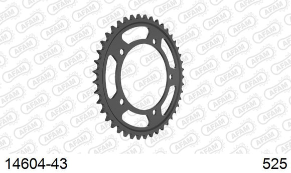 Suzuki GSX-R750 2000-2003 - AFAM Rear Sprocket, 525 (OE Pitch), Steel - 43T, 112 links reqd - 14604-43 - P3 Tuning