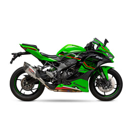 KAWASAKI ZX-4R / RR - (2023-2026) Yoshimura Street AT2 Slip-on Stainless with Carbon End Cap - No low volume insert fitted, available seperately