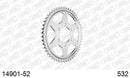 Suzuki GSX-R1100 1989-1992 - AFAM Rear Sprocket, 532 conversion, Steel - 52T, 122 links reqd - 14901-52 - P3 Tuning
