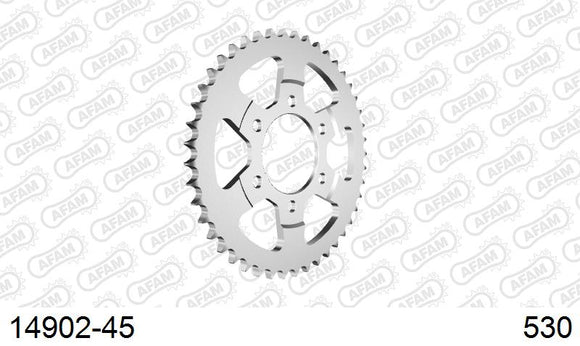 Suzuki GS 1200 SS K1 2001-2001 - AFAM Rear Sprocket, 530 (OE Pitch), Steel - 45T (orig size) - 14902-45 - P3 Tuning
