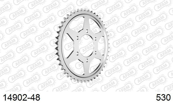 Suzuki GSF1200 Bandit 2001-2005 - AFAM Rear Sprocket, 530 (OE Pitch), Steel - 48T, 112 links reqd - 14902-48 - P3 Tuning