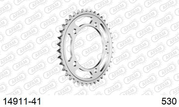 Suzuki GSX1400 2001-2007 - AFAM Rear Sprocket, 530 (OE Pitch), Steel - 41T (orig size) - 14911-41 - P3 Tuning