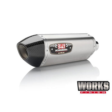 BMW R1200GS - (2013-2018) Yoshimura Stainless Street R77 Works Edition Slip-on - Carbon End Cap