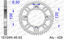 Yamaha YZ85 2011-2019 - AFAM Rear Sprocket, 428 (OE Pitch), Alu - 47T, 122 links reqd - 15104N-47 - P3 Tuning