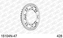 Yamaha YZ85 2002-2011 - AFAM Rear Sprocket, 428 (OE Pitch), Alu - 47T, 122 links reqd, fits small wheels - 15104N-47 - P3 Tuning