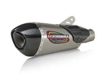 BMW S1000RR - (2015-2016) Yoshimura Titanium Alpha T Slip-on With Carbon End Cap and Heat Shield - Race Series