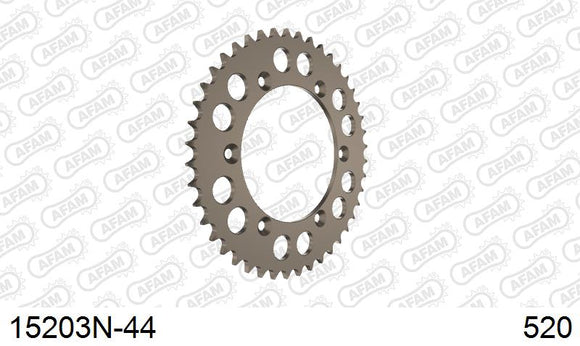 Suzuki RM250 1999-2000 - AFAM Rear Sprocket, 520 (OE Pitch), Alu - 44T, 110 links reqd - 15203N-44 - P3 Tuning