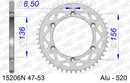Suzuki DR 350 S L,M,N,P 1990-1993 - AFAM Rear Sprocket, 520 (OE Pitch), Alu - 48T, 112 links reqd - 15206N-48 - P3 Tuning
