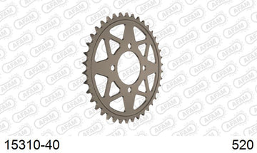 Suzuki LTZ400 ATV 2003-2008 - AFAM Rear Sprocket, 520 (OE Pitch), Alu - 40T (orig size) - 15310-40 - P3 Tuning