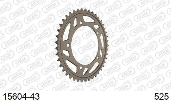 Triumph Speed 4 (600cc) 2004-2005 - AFAM Rear Sprocket, 525 (OE Pitch), Alu - 43T, 108 links reqd - 15604-43 - P3 Tuning