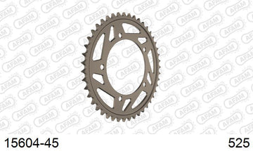 Triumph Daytona 600 2003-2004 - AFAM Rear Sprocket, 525 (OE Pitch), Alu - 45T (orig size) - 15604-45 - P3 Tuning