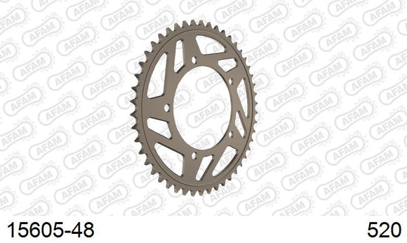 Suzuki GSX-R750 2004-2005 - AFAM Rear Sprocket, 520 conversion, Alu - 48T, 114 links reqd - 15605-48 - P3 Tuning
