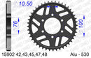 Suzuki GSX-R750 1992-1993 - AFAM Rear Sprocket, 530 (OE Pitch), Alu - 42T (orig size) - 15902-42 - P3 Tuning