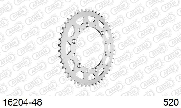 Kawasaki KX250F 2008-2008 - AFAM Rear Sprocket, 520 (OE Pitch), Steel - 48T (orig size) - 16204-48 - P3 Tuning