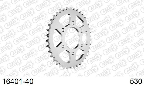 Kawasaki Mach III H1 / H1A-H1F (500cc) 1969-1973 - AFAM Rear Sprocket, 530 (OE Pitch), Steel - 40T, 104 links reqd - 16401-40 - P3 Tuning