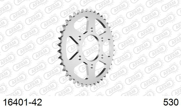 Kawasaki Z550 GP 1980-1982 - AFAM Rear Sprocket, 530 (OE Pitch), Steel - 42T, 102 links reqd - 16401-42 - P3 Tuning