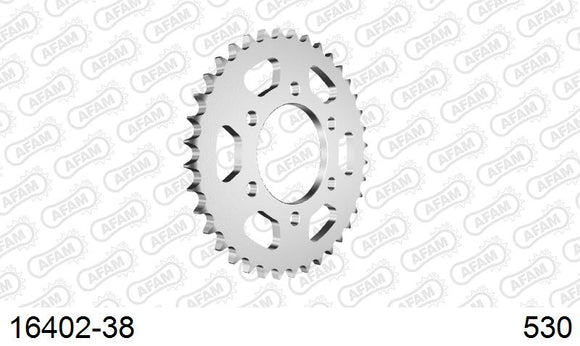 Kawasaki Z550 GP 1981-1982 - AFAM Rear Sprocket, 530 (OE Pitch), Steel - 38T, 100 links reqd - 16402-38 - P3 Tuning