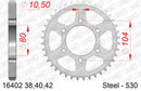Kawasaki ZR 400 A1,B1 1983-1985 - AFAM Rear Sprocket, 530 (OE Pitch), Steel - 40T (orig size) - 16402-40 - P3 Tuning
