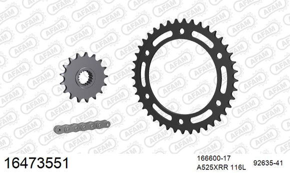 BMW F650GS 2008-2012 - AFAM XS-ring Extra Reinforced Chain & Steel Sprocket Kit, 525 (OE Pitch) - 16473551 - P3 Tuning