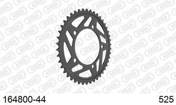BMW S1000RR 2017-2018 - AFAM Rear Sprocket, 525 (OE Pitch), Steel - 44T, 120 links reqd - 164800-44 - P3 Tuning