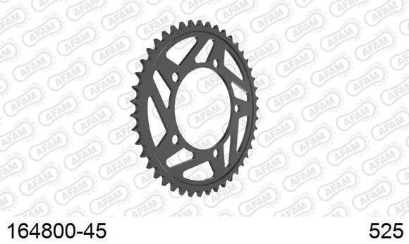 BMW S1000RR 2014-2014 - AFAM Rear Sprocket, 525 (OE Pitch), Steel - 45T (orig size), fits Kit config 1 - 164800-45 - P3 Tuning