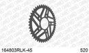 BMW S1000RR HP-4 Race 2017-2018 - AFAM Rear Sprocket, 520 (OE Pitch), Steel - 45T (orig size) - 164803RLK-45 - P3 Tuning