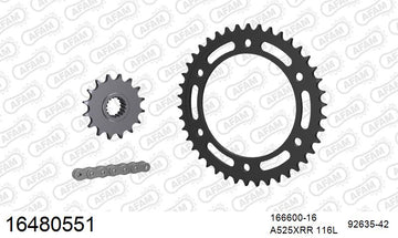 BMW F800GS 2013-2016 - AFAM XS-ring Extra Reinforced Chain & Steel Sprocket Kit, 525 (OE Pitch) - 16480551 - P3 Tuning