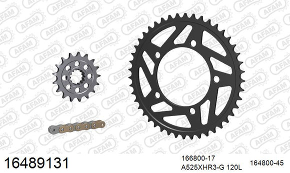 BMW S1000RR 2015-2016 - AFAM XS-ring Hyper reinforced Chain & Steel Sprocket Kit, 525 (OE Pitch) - 16489131 - P3 Tuning