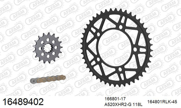 BMW S1000RR 2014 - AFAM XS-ring Hyper reinforced Chain & Racing Superlight Steel Sprocket Kit, 520 conversion - 16489402 - P3 Tuning