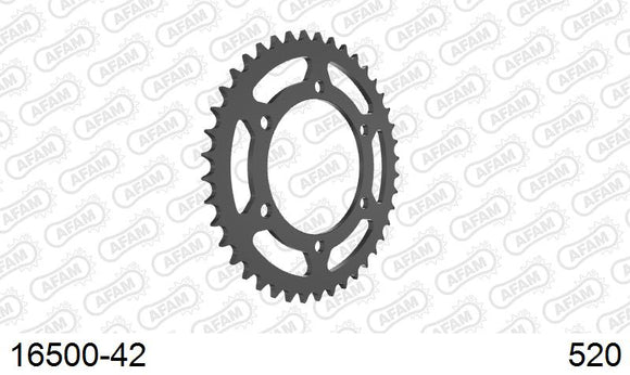 Kawasaki Versys-X 300 2017-2022 - AFAM Rear Sprocket, 520 (OE Pitch), Steel - 42T, 110 links reqd - 16500-42 - P3 Tuning