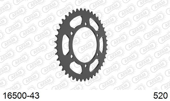 Kawasaki Ninja 400 2018-2023 - AFAM Rear Sprocket, 520 (OE Pitch), Steel - 43T, 108 links reqd - 16500-43 - P3 Tuning