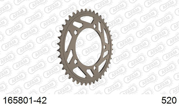 BMW S1000RR 2010-2011 - AFAM Rear Sprocket, 520 conversion, Alu - 42T, 118 links reqd - 165801-42 - P3 Tuning